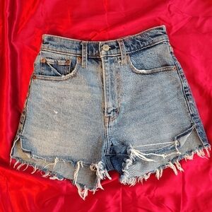 Abercrombie & Fitch High Waist Denim Shorts